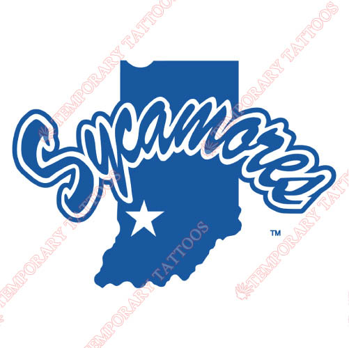 Indiana State Sycamores Customize Temporary Tattoos Stickers NO.4635